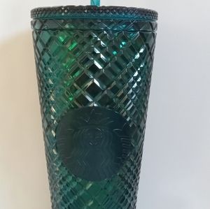 Starbucks Emerald Green Jeweled Venti Tumbler 24oz